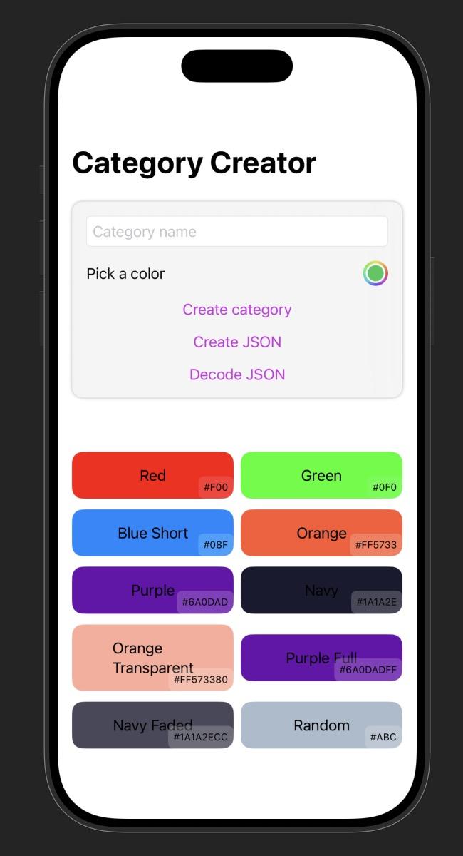 Category Creator Final Preview