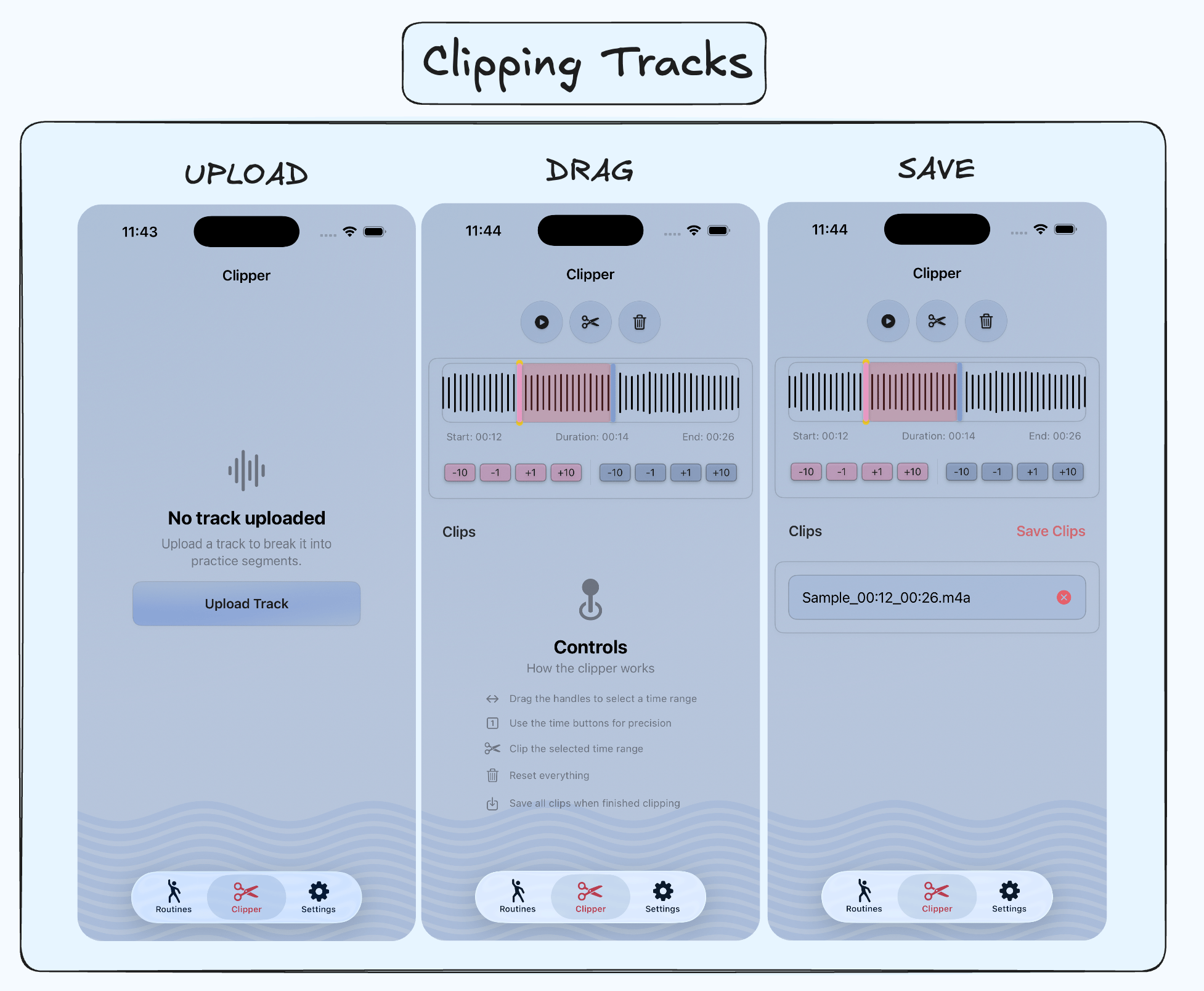 Clipping audio